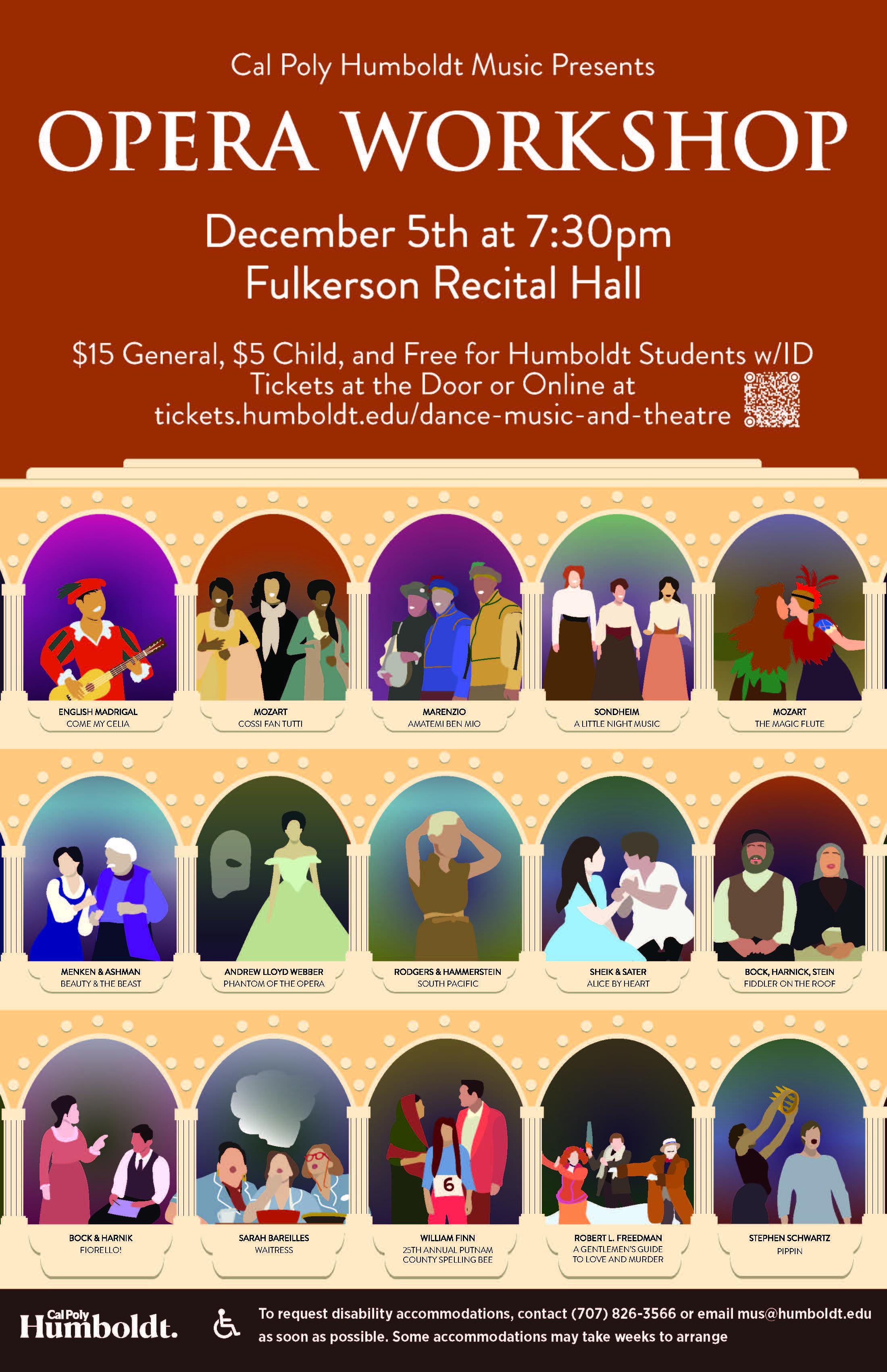 Opera Workshop - December 5th at 7:30pm in Fulkerson Recital Hall